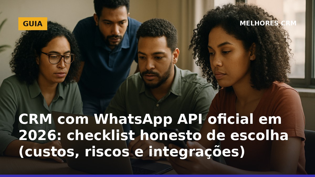 Checklist para escolher CRM com WhatsApp API oficial no Brasil em 2026