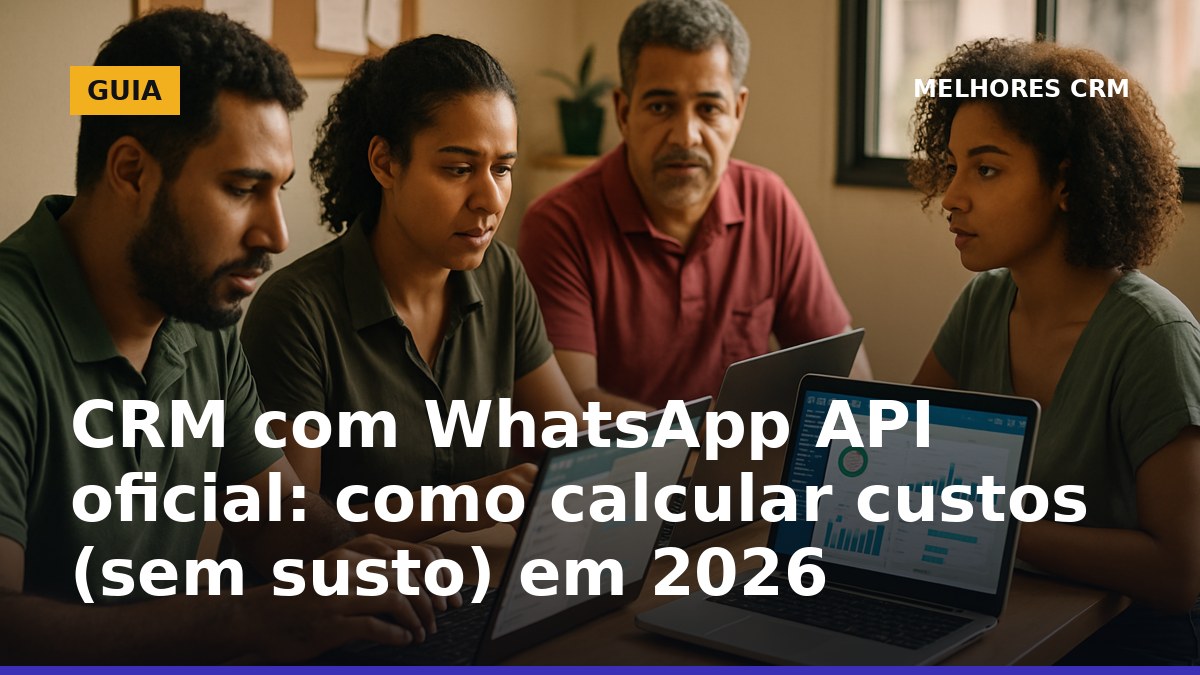 Guia de custos do CRM com WhatsApp API oficial no Brasil em 2026