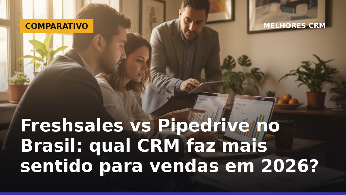 Freshsales vs Pipedrive no Brasil: comparação de CRMs para pipeline de vendas em 2026