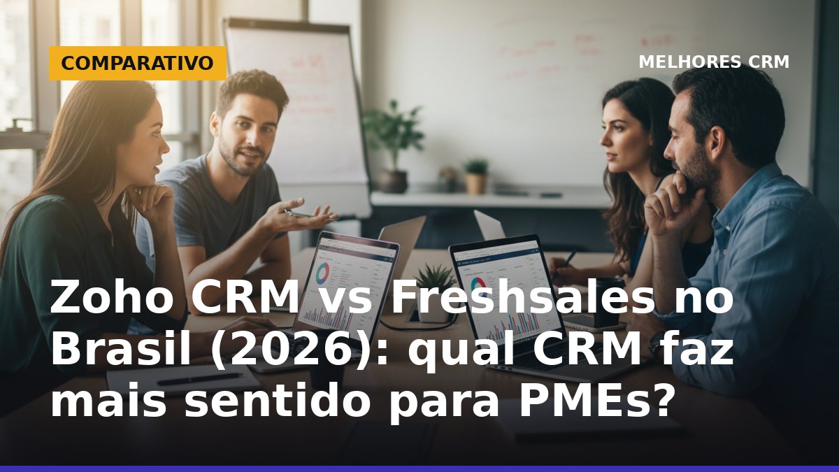 Zoho CRM vs Freshsales no Brasil: comparação para escolher o melhor CRM em 2026